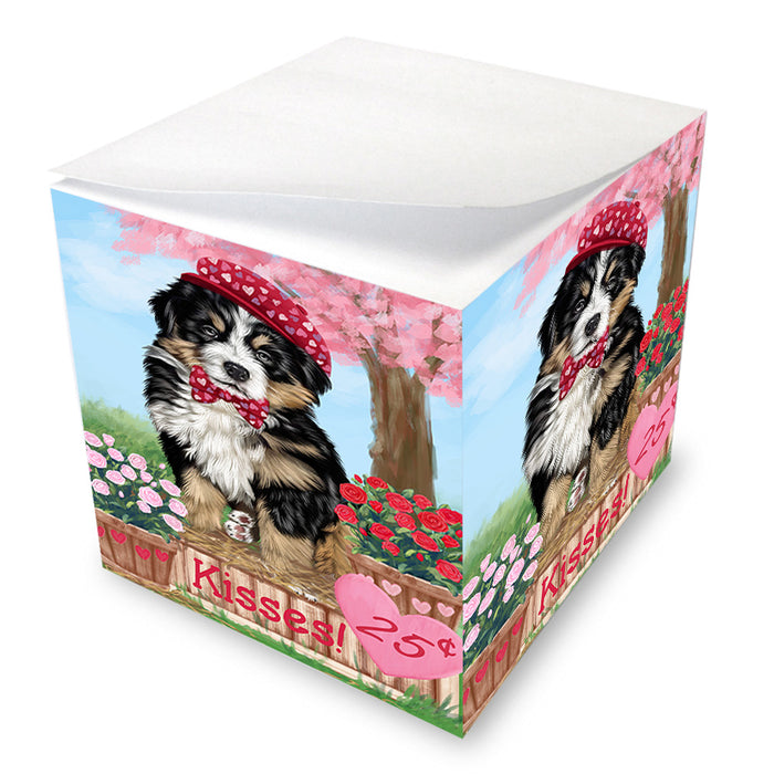 Rosie 25 Cent Kisses Bernese Mountain Dog Note Cube NOC53896