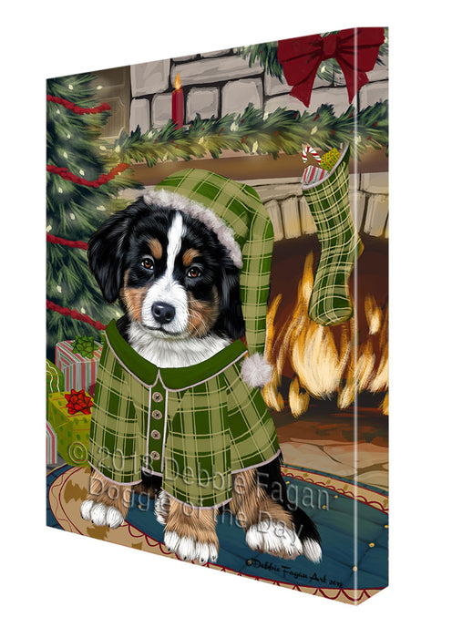 The Stocking was Hung Bernese Mountain Dog Canvas Print Wall Art Décor CVS116828