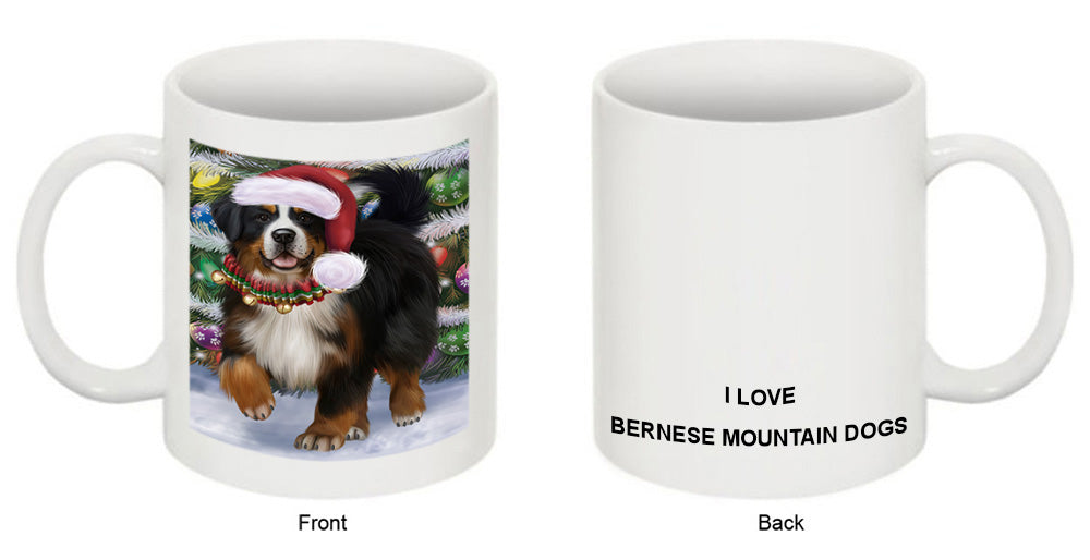 Trotting in the Snow Bernese Mountain Dog Coffee Mug MUG50817
