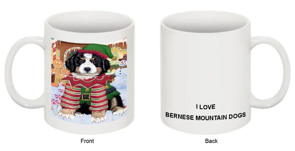 Christmas Gingerbread House Candyfest Bernese Mountain Dog Coffee Mug MUG51580