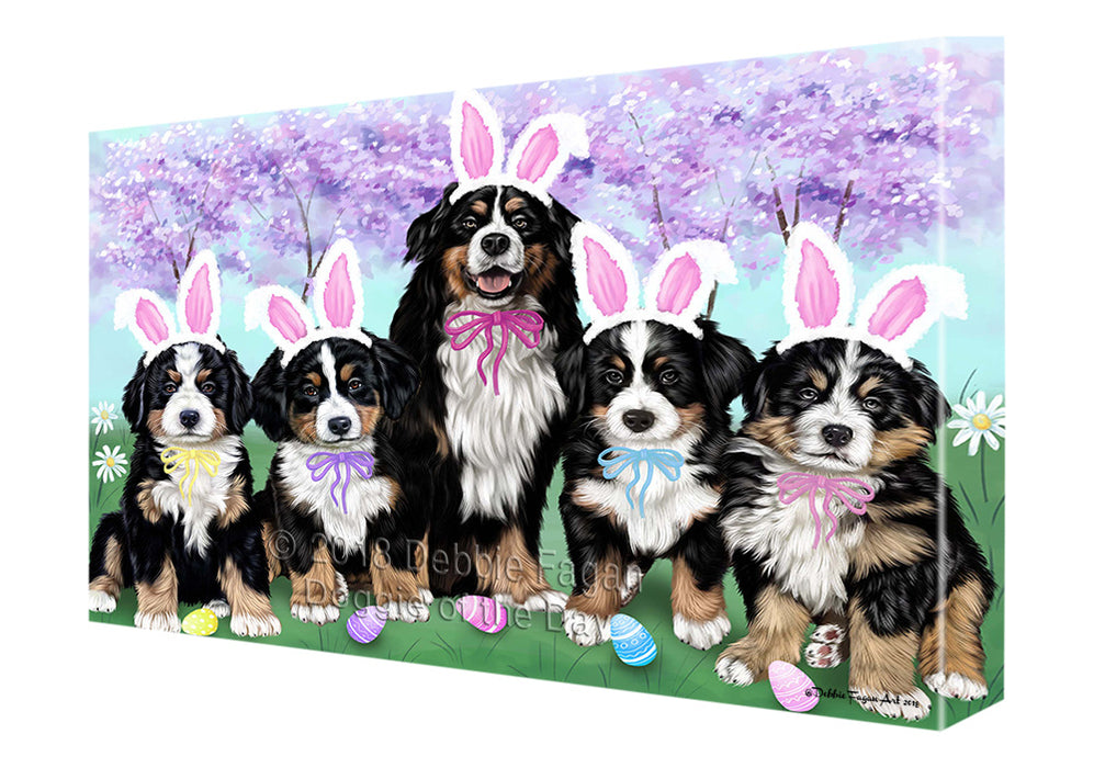 Bernese Mountain Dogs Dog Easter Holiday Canvas Wall Art CVS57810