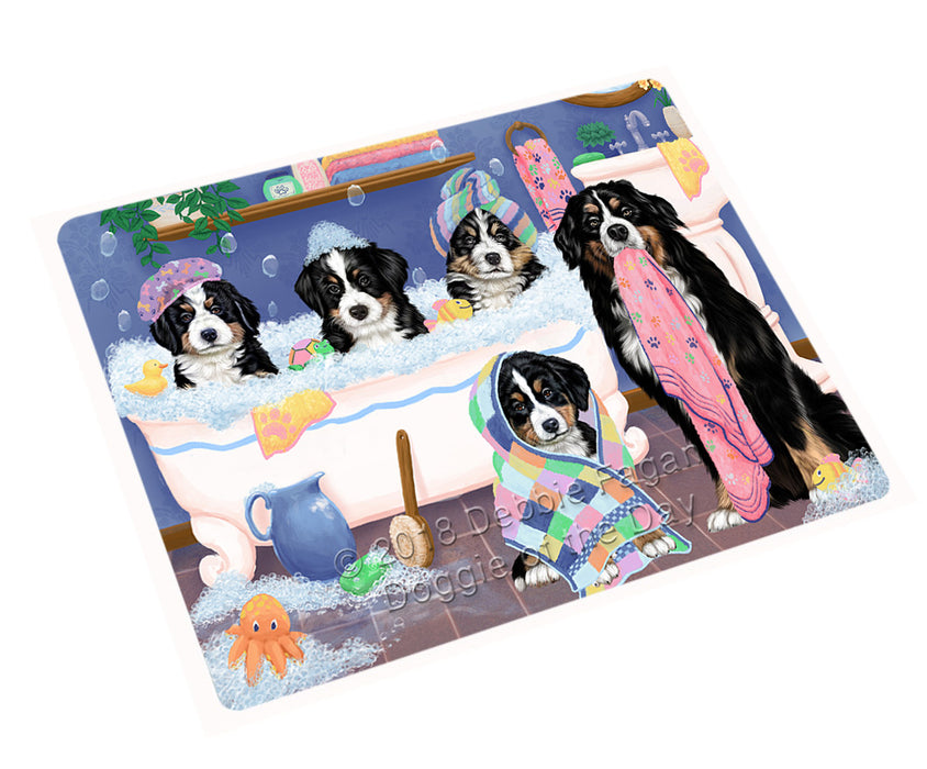 Rub A Dub Dogs In A Tub Bernese Mountain Dogs Large Refrigerator / Dishwasher Magnet RMAG102852