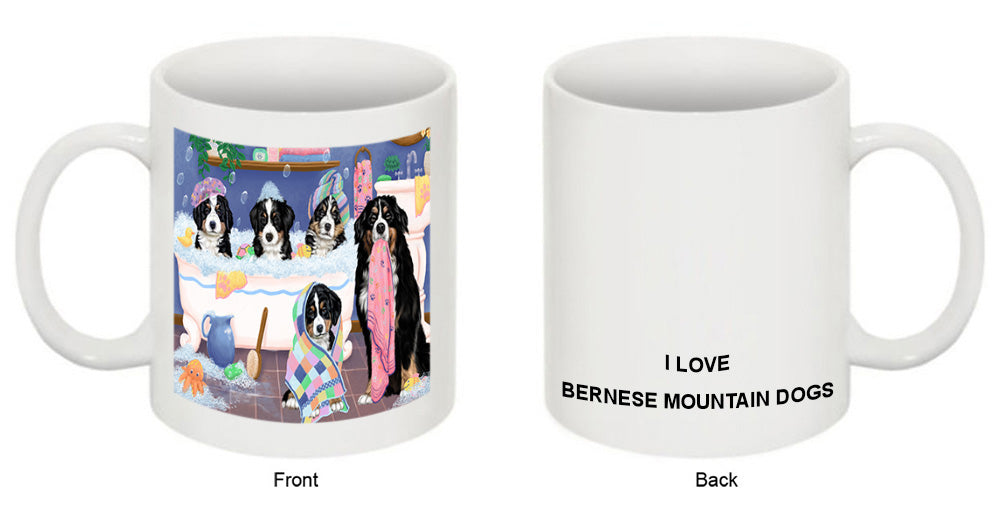 Rub A Dub Dogs In A Tub Bernese Mountain Dogs Coffee Mug MUG52162