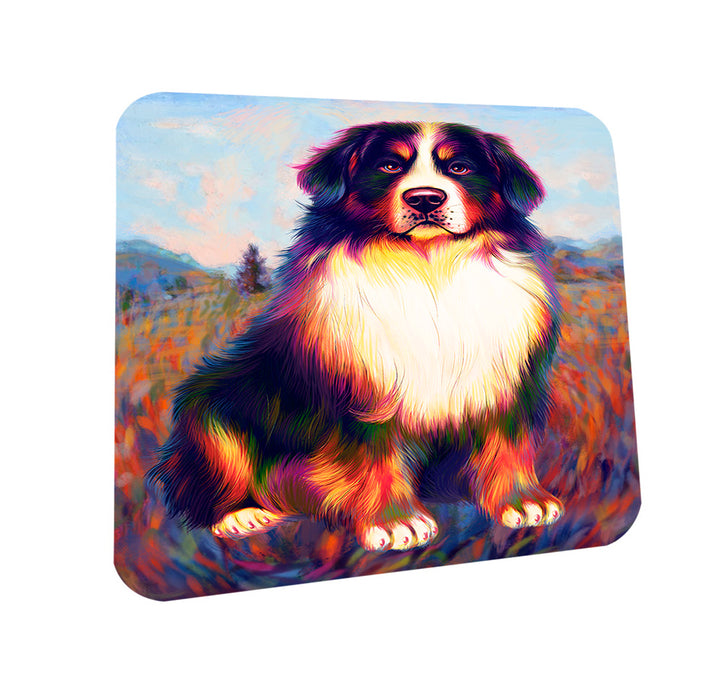 Mystic Blaze Bernese Mountain Dog Coasters Set of 4 CST53533