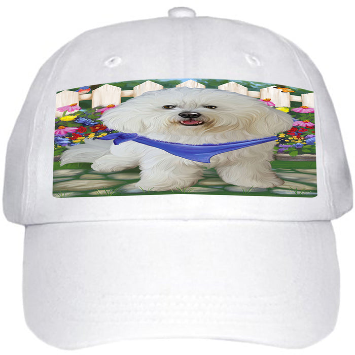Spring Floral Bichon Frise Dog Ball Hat Cap HAT53109