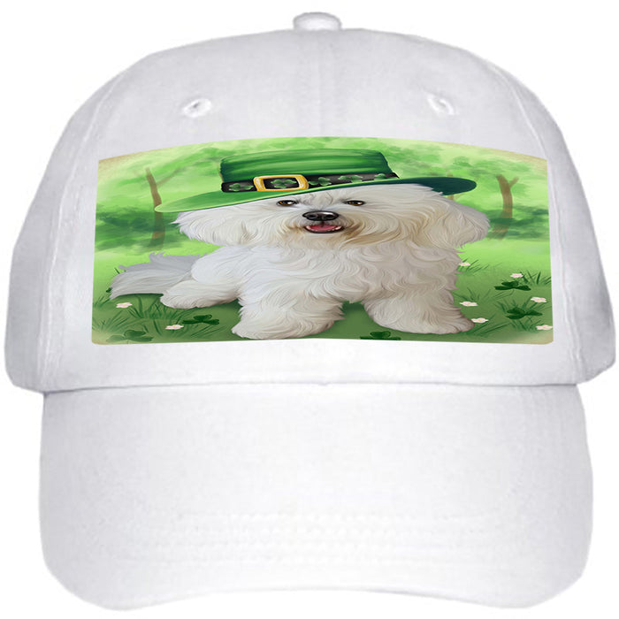 St. Patricks Day Irish Portrait Bichon Frise Dog Ball Hat Cap HAT51705