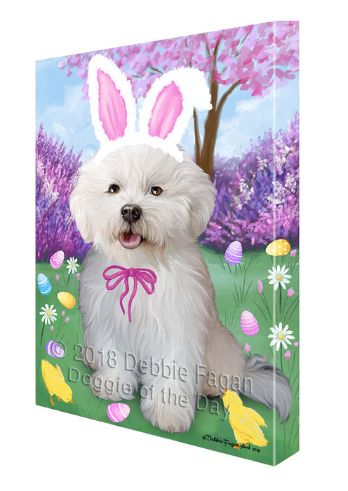 Bichon Frise Dog Easter Holiday Canvas Wall Art CVS57090