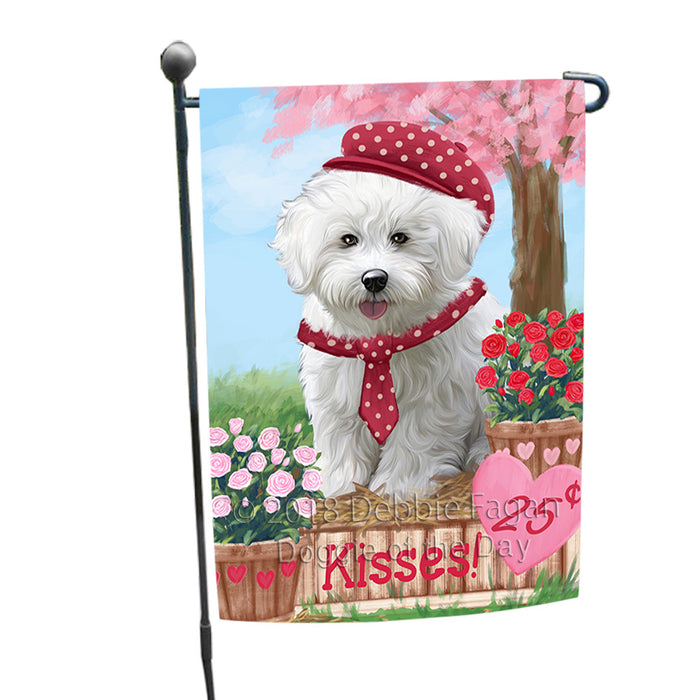 Rosie 25 Cent Kisses Bichon Frise Dog Garden Flag GFLG56373