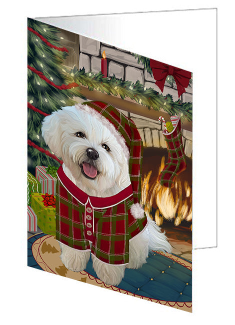 The Stocking was Hung Dalmatian Dog Handmade Artwork Assorted Pets Greeting Cards and Note Cards with Envelopes for All Occasions and Holiday Seasons GCD70412