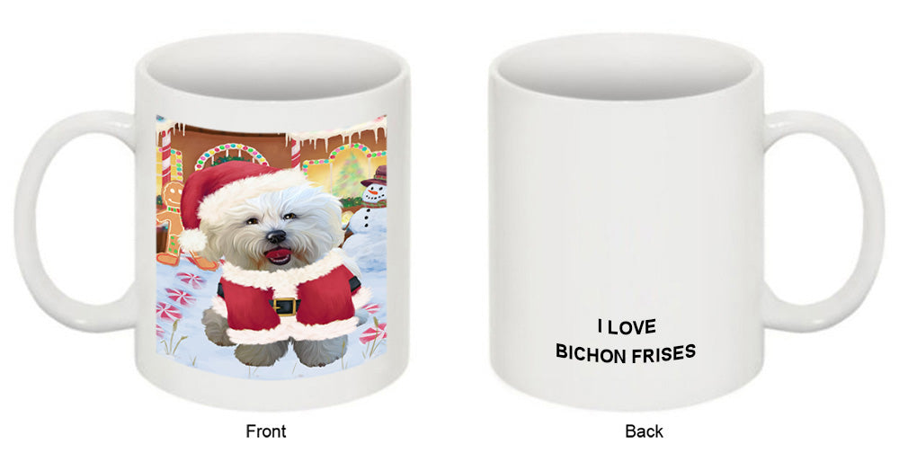 Christmas Gingerbread House Candyfest Bichon Frise Dog Coffee Mug MUG51581