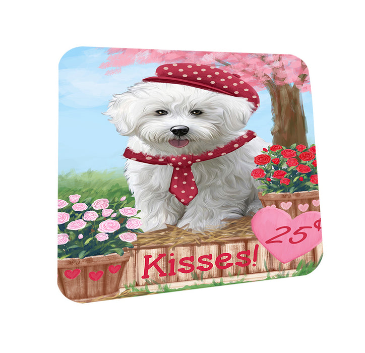 Rosie 25 Cent Kisses Bichon Frise Dog Coasters Set of 4 CST55783