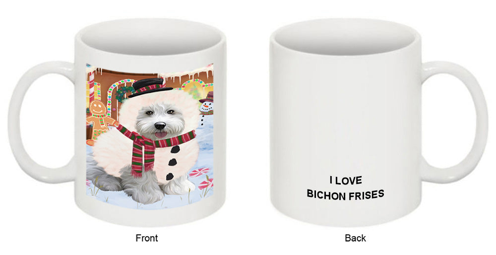 Christmas Gingerbread House Candyfest Bichon Frise Dog Coffee Mug MUG51582