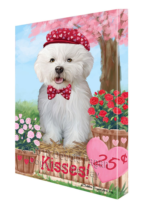 Rosie 25 Cent Kisses Bichon Frise Dog Canvas Print Wall Art Décor CVS124658