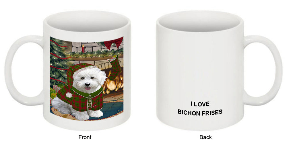 The Stocking was Hung Bichon Frise Dog Coffee Mug MUG50611