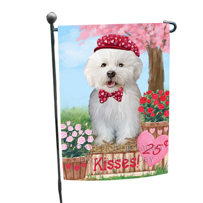 Rosie 25 Cent Kisses Bichon Frise Dog Garden Flag GFLG56374