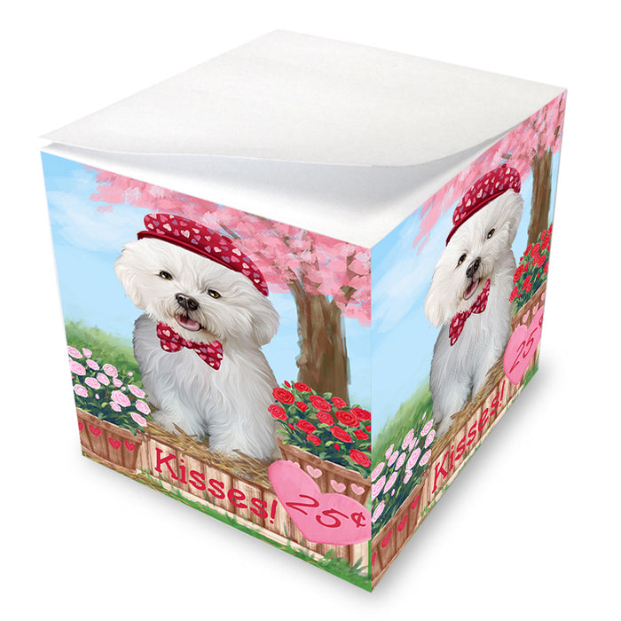 Rosie 25 Cent Kisses Bichon Frise Dog Note Cube NOC53898