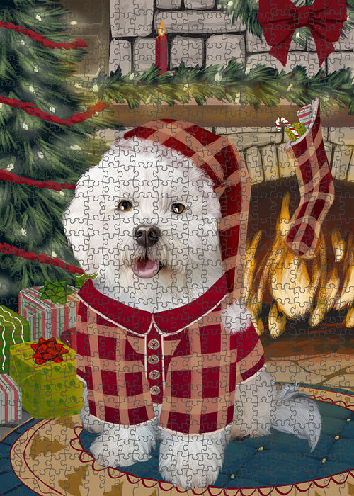 The Stocking was Hung Bichon Frise Dog Puzzle  PUZL89060