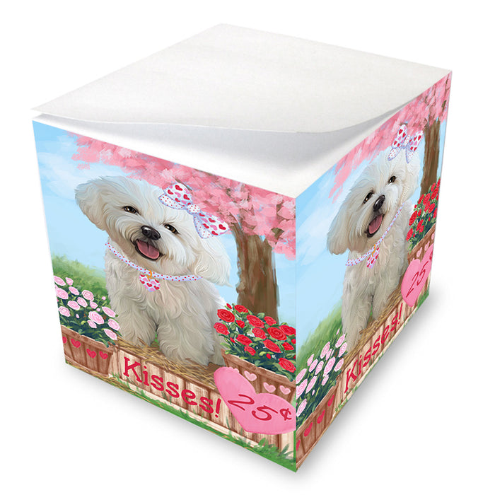 Rosie 25 Cent Kisses Bichon Frise Dog Note Cube NOC53899