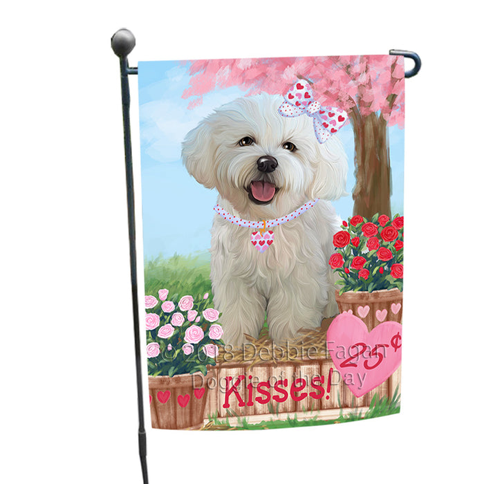 Rosie 25 Cent Kisses Bichon Frise Dog Garden Flag GFLG56375