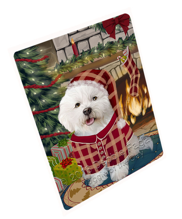 The Stocking was Hung Bichon Frise Dog Cutting Board C70779