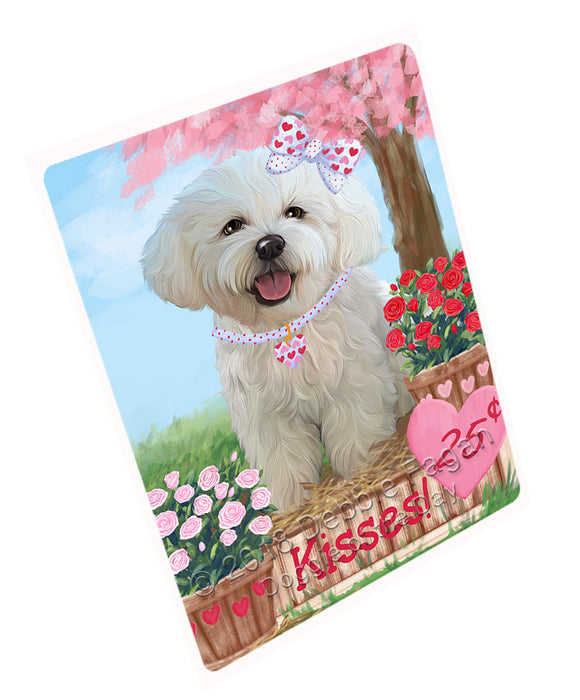 Rosie 25 Cent Kisses Bichon Frise Dog Large Refrigerator / Dishwasher Magnet RMAG97230