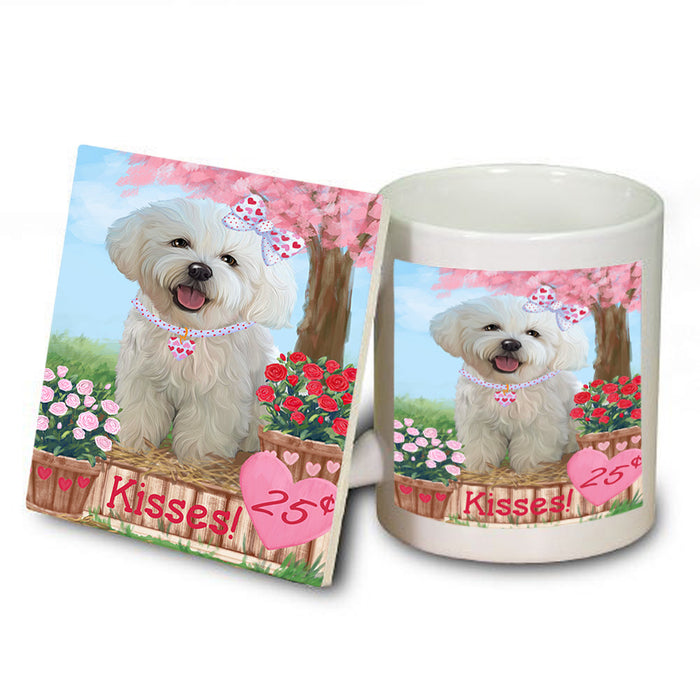 Rosie 25 Cent Kisses Bichon Frise Dog Mug and Coaster Set MUC55819