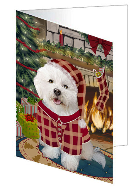 The Stocking was Hung Dalmatian Dog Handmade Artwork Assorted Pets Greeting Cards and Note Cards with Envelopes for All Occasions and Holiday Seasons GCD70406
