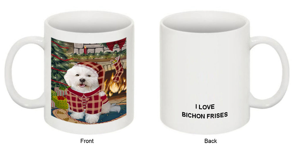 The Stocking was Hung Bichon Frise Dog Coffee Mug MUG50612