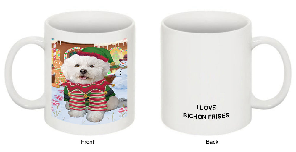 Christmas Gingerbread House Candyfest Bichon Frise Dog Coffee Mug MUG51584