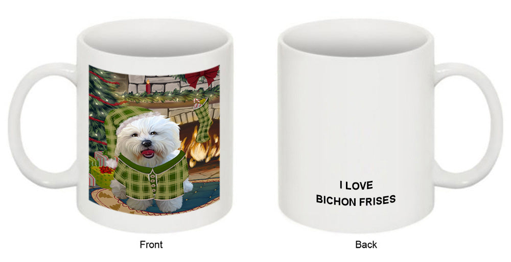The Stocking was Hung Bichon Frise Dog Coffee Mug MUG50613