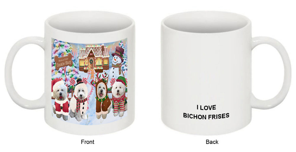 Holiday Gingerbread Cookie Shop Bichon Frises Dog Coffee Mug MUG51505