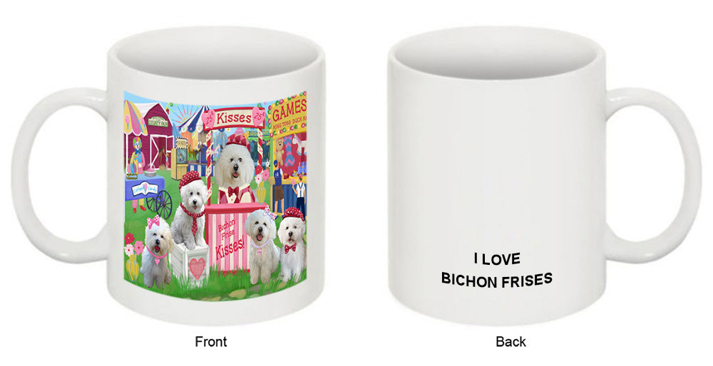 Carnival Kissing Booth Bichon Frises Dog Coffee Mug MUG51183