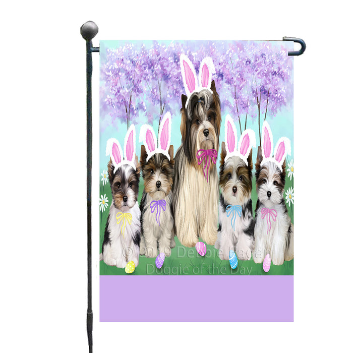 Personalized Easter Holiday Biewer Terrier Dogs Custom Garden Flags GFLG-DOTD-A58764