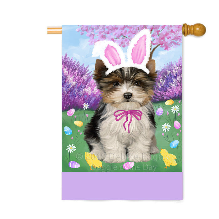 Personalized Easter Holiday Biewer Terrier Dog Custom House Flag FLG-DOTD-A58821