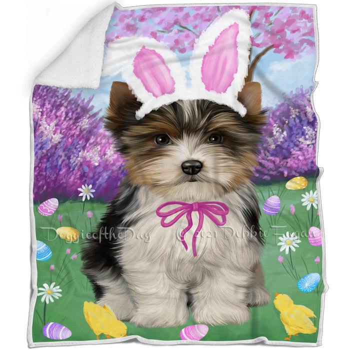 Easter Holiday Biewer Terrier Dog Blanket BLNKT131601