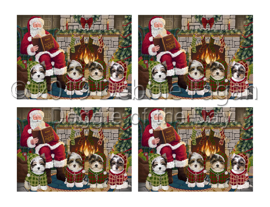 Christmas Cozy Holiday Fire Tails Biewer Dogs Placemat