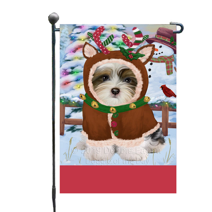 Personalized Gingerbread Candyfest Biewer Dog Custom Garden Flag GFLG63950