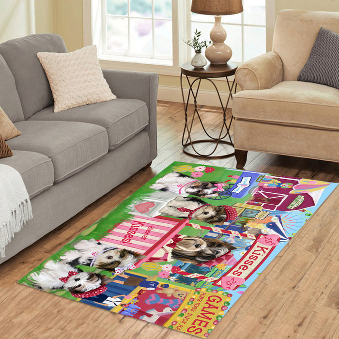 Carnival Kissing Booth Biewer Dogs Area Rug