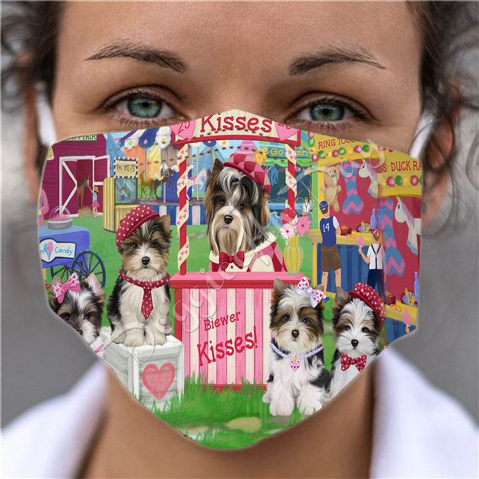 Carnival Kissing Booth Biewer Dogs Face Mask FM48021