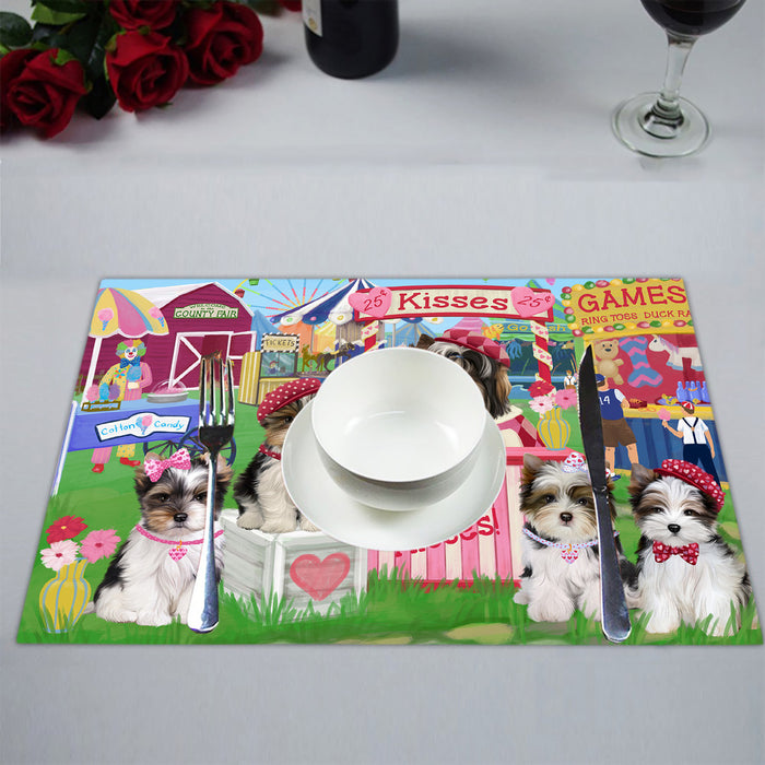 Carnival Kissing Booth Biewer Dogs Placemat