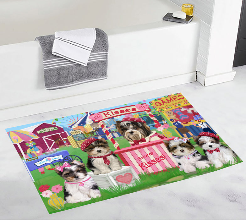 Carnival Kissing Booth Biewer Dogs Bath Mat