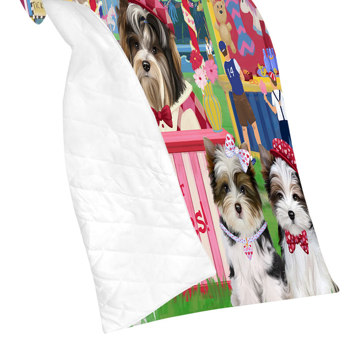 Carnival Kissing Booth Biewer Dogs Quilt