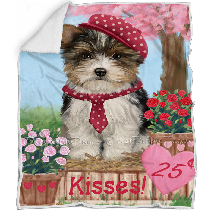 Rosie 25 Cent Kisses Biewer Terrier Dog Blanket BLNKT122790