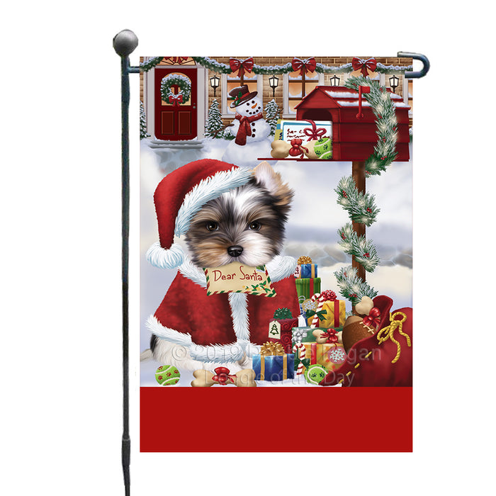 Personalized Happy Holidays Mailbox Biewer Terrier Dog Christmas Custom Garden Flags GFLG-DOTD-A59902