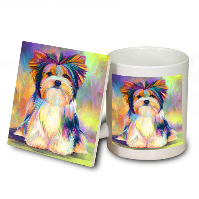 Paradise Wave Biewer Terrier Dog Mug and Coaster Set MUC56050