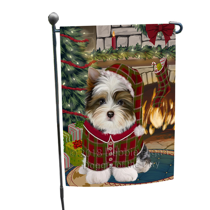 The Stocking was Hung Biewer Terrier Dog Garden Flag GFLG55509