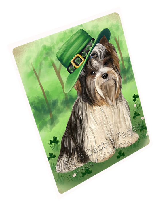 St. Patricks Day Irish Portrait Biewer Terrier Dog Small Magnet MAG76107