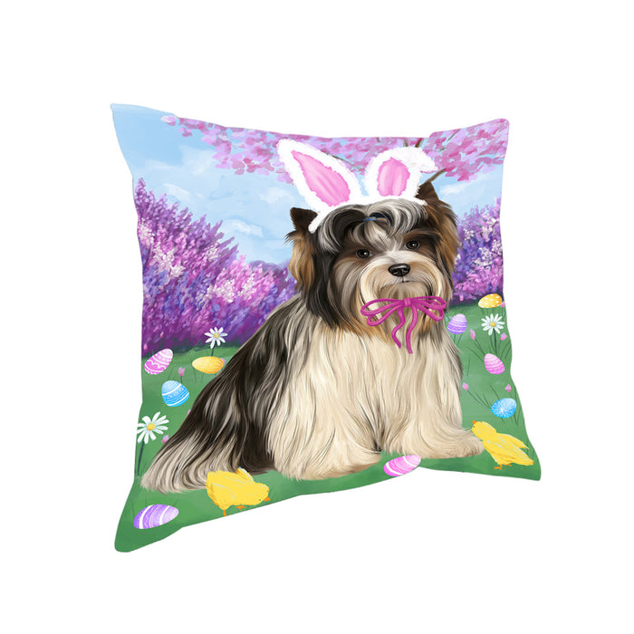 Easter Holiday Biewer Terrier Dog Pillow PIL81920
