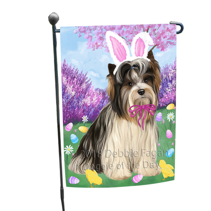 Easter Holiday Biewer Terrier Dog Garden Flag GFLG57535