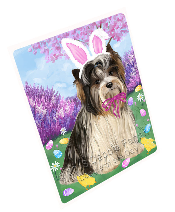 Easter Holiday Biewer Terrier Dog Large Refrigerator / Dishwasher Magnet RMAG103710